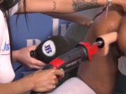 Latin girl is fucked by dildo drill on her big ass, Helen Star y Alexa lewis | Juan Bustos Podcast 11/16