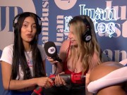 Latin girl is fucked by dildo drill on her big ass, Helen Star y Alexa lewis | Juan Bustos Podcast 7/16