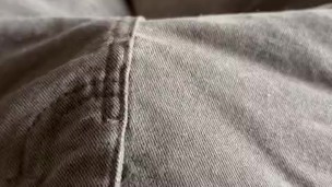Horny and needed to jerk off but had the day off so jerking off in civies! HOT cum shot on boxers!