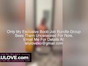 Babe sharing behind the scenes clips while recovering from boob job, and 1st shower after too - Lelu Love 10/16