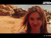 Sloppy Blowjob On Beach By Hot Blonde - LETSDOEIT 2/16