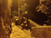 Big tits mother in law in hot lingeri humiliated outdoor with dildo and fat cock 5/16