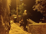 Big tits mother in law in hot lingeri humiliated outdoor with dildo and fat cock 6/16