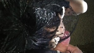 Big tits mother after funeral in sexi hot lingeri taking cum load from step son