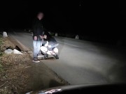 Keep those legs spread fuckmeat and pee while sucking my dick 16/16