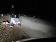 Keep those legs spread fuckmeat and pee while sucking my dick 2/16