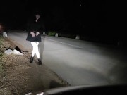 Keep those legs spread fuckmeat and pee while sucking my dick 4/16