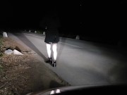 Keep those legs spread fuckmeat and pee while sucking my dick 6/16