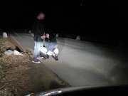 Keep those legs spread fuckmeat and pee while sucking my dick 8/16