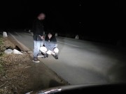 Keep those legs spread fuckmeat and pee while sucking my dick 9/16