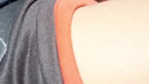 Hot Guy Driving and Moaning While Playing with His Cock in the Car