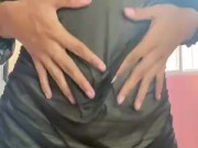 Vestido curto sem calcinha