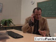 After class lesson for Hot Dahlia Sky 2/16