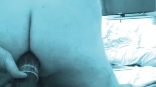 Fucking my dirty gay hole with a cucumber