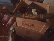 A sexy mature MILF seduces a naive young man that is into fantasy, when she hires him for chores. 4/16