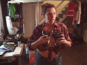 A sexy mature MILF seduces a naive young man that is into fantasy, when she hires him for chores. 5/16