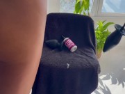 Inflatable anal plug in Nicolettas ass 1/16