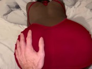 Ebony Goddess showing off her perfect round ass 1/16