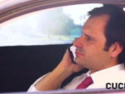 CUCK4K. Sexy cheating wife was caught by her husband while fucking with a lover 4/16