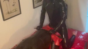 Latex Master Fucks His Latex Sissy Slave