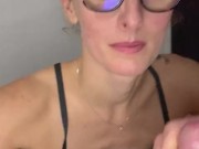 I love watching myself suck his cock 15/16