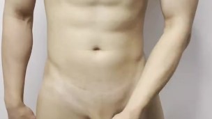 Fit Asian Guy Underwear Cum
