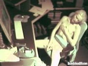 Hot Blonde Dildo Closeup 5/16