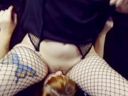 🍑BIG ASS🍑 Wedneday Addams TEENS Get Mouth Fucked and Doggstyle Threesome 15/16