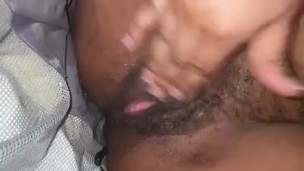 Playing with my pussy in the car