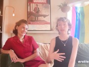 Ersties - Sexy Lesbian Couple Get Intimate With Each Others Outside 12/16