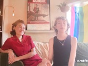 Ersties - Sexy Lesbian Couple Get Intimate With Each Others Outside 15/16