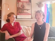 Ersties - Sexy Lesbian Couple Get Intimate With Each Others Outside 16/16