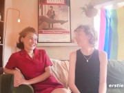 Ersties - Sexy Lesbian Couple Get Intimate With Each Others Outside 5/16