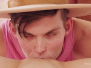 WOWGIRLS Gorgeous model Evelin Elle sucking and riding this guy's big cock in this hardcore video 5/16