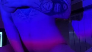 Hairy Mary with big natural boobs masturbate hairy pussy and tries to not woke up her neighbours