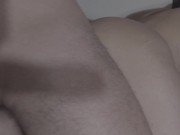 A good fuck on the sofa with final cumshot on my tits 12/16