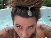 Hot Tub Hookup With A BUSTY HIPPIE / Indica Flower / Mr. Lucky POV 6/16