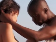 Black Couple From Inner Africa Relax And Make Love Outdoors 13/16