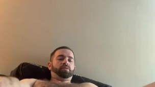 Stroking my big cock