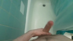 Young Twink Showering, Rides Dildo and Edges