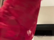 Beautiful Swiss Nympho Woman Fuck and Suck a Dildo, Massage Her Big Boobs and Talks Dirty to You 7/16