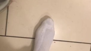 Sore feet at work, big swollen bunions and corns