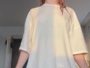 teasing skinny girl show biceps 8/16