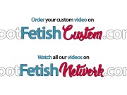 Tattooed girl footplaying in stockings 1/16