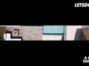 Slutty Chicks Carolina & Penelope Finger Each Other Outside - A GIRL KNOWS 1/16