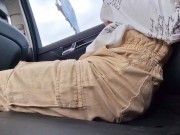 Big squirting in taxi Extreme wet orgasm 3/16