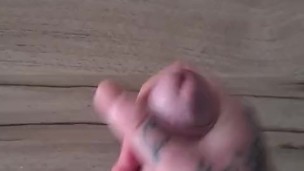 Cumming on the table and up the wall!