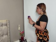 Submissive boss Katha Dawson lets naughty Kylei Ellish worship her pussy while she's at work.