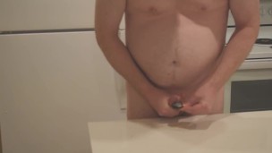 Submissive Male Masturbating and Eating His Cum