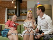 HUNT4K. Girl shivers in anal pleasure while boyfriend counts money 4/16